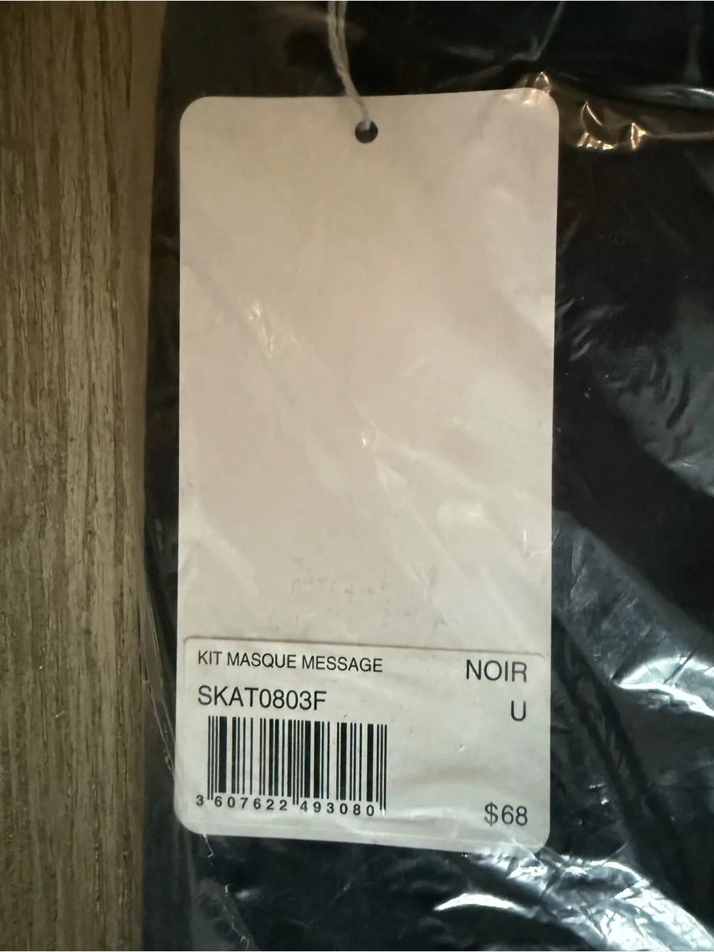 NWT Zadig & Voltaire Set of 2 Black Logo Cotton Mask with Zipper Pouch